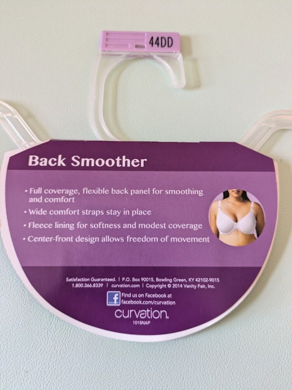 Curvation Back Smoother Underwire Bra NWT 44DD - Picture 5 of 6